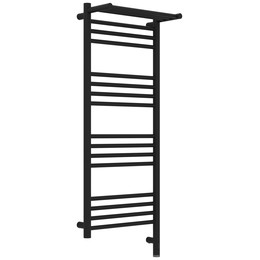 Полотенцесушитель электрический Сунержа Богема 3.1 с полкой П16 400x1120 мм 15-6007-1040 R, тёмный титан муар фото 