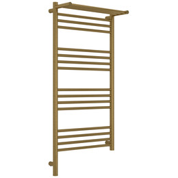Полотенцесушитель электрический Сунержа Богема 3.1 с полкой П16 500x1120 мм 051-6006-1050 L, состаренная латунь фото 