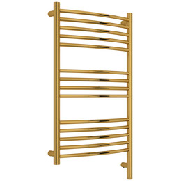 Полотенцесушитель электрический Сунержа Богема 3.1 П14 500x920 мм (выгнутая перемычка) 03-6003-8050 R, золото фото 