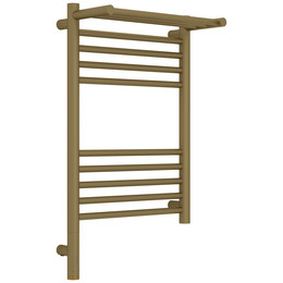 Полотенцесушитель электрический Сунержа Богема 3.1 с полкой П10 400x720 мм 032-6006-6040 L, золото матовое фото 