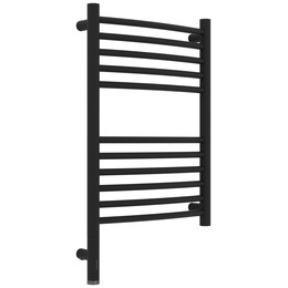 Полотенцесушитель электрический Сунержа Богема 3.1 П11 400x720 мм (выгнутая перемычка) 15-6002-6040 L, тёмный титан муар фото 