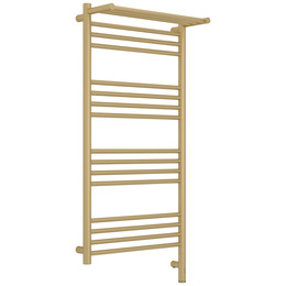 Полотенцесушитель электрический Сунержа Богема 3.1 с полкой П16 500x1120 мм 022-6007-1050 R, шампань матовый фото 