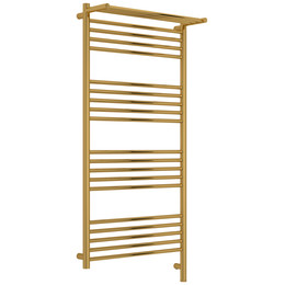 Полотенцесушитель электрический Сунержа Богема 3.1 с полкой П20 600x1320 мм 03-6007-1260 R, золото фото 