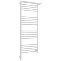 Полотенцесушитель электрический Сунержа Богема 3.1 с полкой П20 500x1320 мм 30-6006-1250 L, белый матовый фото 