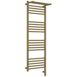 Полотенцесушитель электрический Сунержа Богема 3.1 с полкой П20 400x1320 мм 032-6007-1240 R, золото матовое фото 