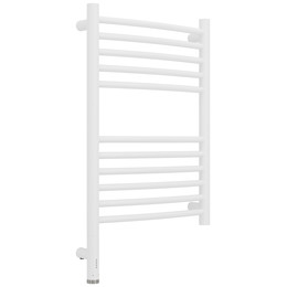 Полотенцесушитель электрический Сунержа Богема 3.1 П11 400x720 мм (выгнутая перемычка) 30-6002-6040 L, белый матовый фото 