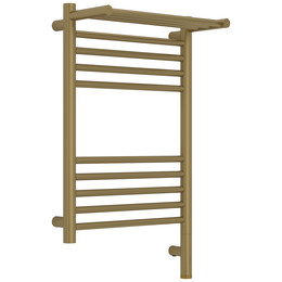 Полотенцесушитель электрический Сунержа Богема 3.1 с полкой П10 400x720 мм 32-6007-6040 R, золотой шёлк фото 