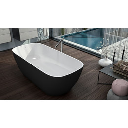 Ванна отдельностоящая Kolpa-San Gloria FS 180x80 см, черный фото 