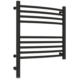 Полотенцесушитель электрический Сунержа Богема 3.0 П9 500x620 мм (выгнутая перемычка) 15-5802-5050 L, тёмный титан муар фото 