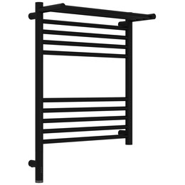 Полотенцесушитель электрический Сунержа Богема 3.1 с полкой П10 500x720 мм 31-6006-6050 L, чёрный матовый фото 