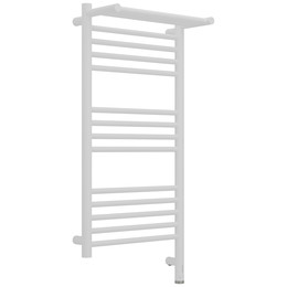 Полотенцесушитель электрический Сунержа Богема 3.1 с полкой П14 400x920 мм 30-6007-8040 R, белый матовый фото 