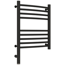 Полотенцесушитель электрический Сунержа Богема 3.0 П9 400x620 мм (выгнутая перемычка) 15-5802-5040 L, тёмный титан муар фото 