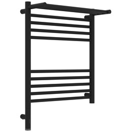 Полотенцесушитель электрический Сунержа Богема 3.1 с полкой П10 500x720 мм 15-6006-6050 L, тёмный титан муар фото 