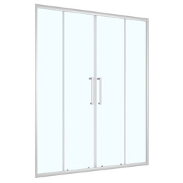 Душевая дверь Loranto 170 см CS-AB04S-170, сатин/прозрачное фото 