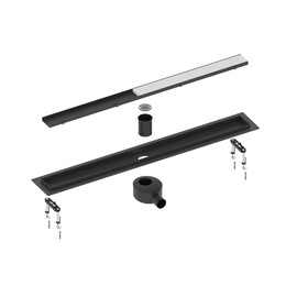 Трап Timo Drain System 100 см DS230210/03, чёрный матовый фото 