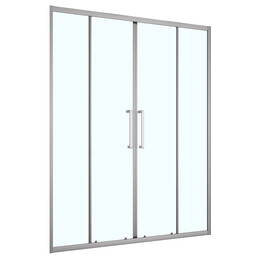 Душевая дверь Loranto 150 см CS-AB04GG-150, серый матовый/прозрачное фото 