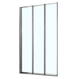 Шторка для ванны Azario Preston 80x150 см AZ-NFC6433 800, хром/прозрачное фото 