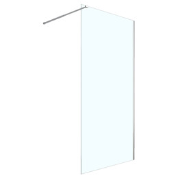 Душевая перегородка Loranto Walk-in 70 см CS-W04C-70 (стекло 8 мм) хром/прозрачное фото 