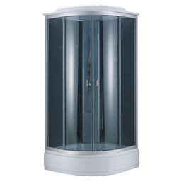 Душевая кабина Loranto 98x98 см CS-881EA26TM/B-100, хром/тонированное фото 