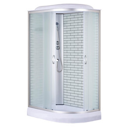 Душевая кабина Loranto 120x80 см CS-66120-13L FW 120,  хром/матовое фото 