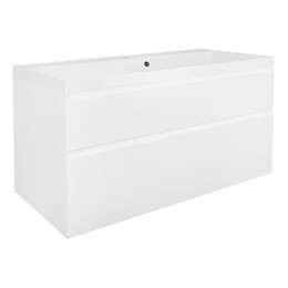 Тумба подвесная с раковиной Azario Velluto 100 см CS00097538, белый матовый фото 