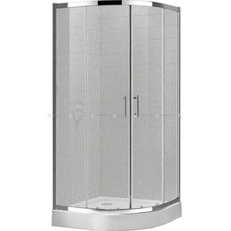 Душевое ограждение Cezares Eco R-2 80х80, хром/матовое фото 