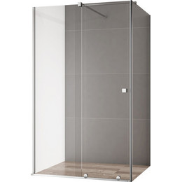 Душевое ограждение Cezares Stream AH-1 110х100 см с кронштейном в комплекте, хром/прозрачное фото 