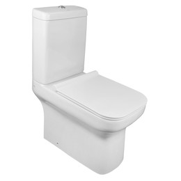 Унитаз-компакт безободковый Creo Ceramique ARLES AS1003+AS1002R с тонкой крышкой микролифт фото 