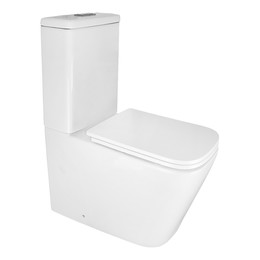 Унитаз-компакт безободковый Azario SAVIA AZ-8303D-s с с быстросъемным сиденьем микролифт фото 