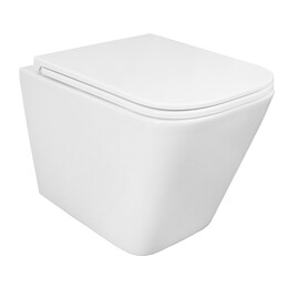 Унитаз подвесной безободковый Azario PRO PRO-0002 с тонкой крышкой микролифт фото 