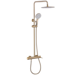 Душевая стойка Abber Emotion AF8816GL, золото матовое фото 