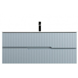 Тумба подвесная с раковиной Cezares DUET-N-800-2C-SO-APR-P 80 см (раковина CZR-8095-80) голубой жемчужный фото 