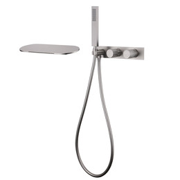 Смеситель для ванны Abber Rund AF8731SP (со скрытой частью) сатин фото 