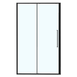 Душевая дверь Azario SHANGHAI 130 см AZ-Y43-130-MB-CL, чёрный матовый/прозрачное фото 