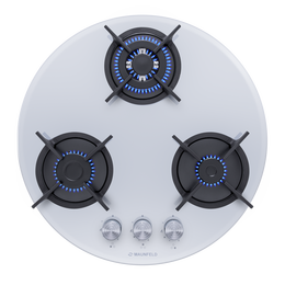 Газовая варочная поверхность Maunfeld EGHG.43.23CW/G (белое стекло) фото 