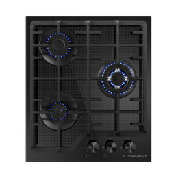 Газовая варочная поверхность Maunfeld EGHG.43.73CB2/G (чёрное стекло) фото 