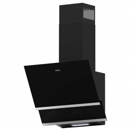 Вытяжка Korting KHC 65070 GN (чёрное стекло) фото 