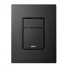 Кнопка смыва пневматическая Abber AC0123MB, чёрный матовый фото 