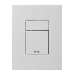 Кнопка смыва пневматическая Abber AC0123MW, белый матовый фото 