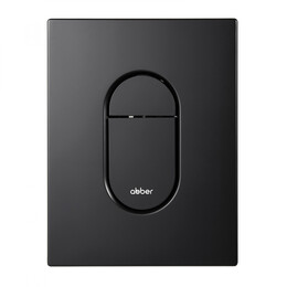 Кнопка смыва пневматическая Abber AC0124MB, чёрный матовый фото 