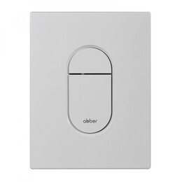 Кнопка смыва пневматическая Abber AC0124MW, белый матовый фото 