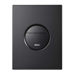 Кнопка смыва пневматическая Abber AC0126MB, чёрный матовый фото 