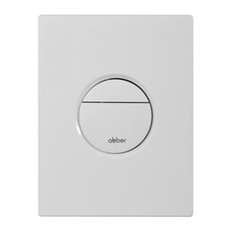Кнопка смыва пневматическая Abber AC0126MW, белый матовый фото 