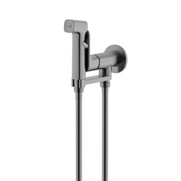 Набор для гигиенического душа Aquatek Альфа AQ1919BGM (со скрытой частью) оружейная сталь фото 