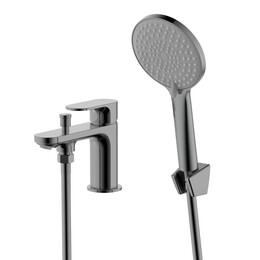 Смеситель для ванны Aquatek Альфа AQ1944BGM, оружейная сталь фото 