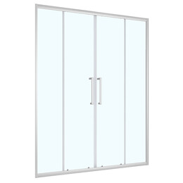 Душевая дверь Loranto 160 см CS-AB04S-160, сатин/прозрачное фото 