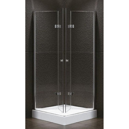 Душевое ограждение Cezares Elena AS-2 80х80 см, хром/прозрачное фото 