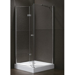 Душевое ограждение Cezares Elena ASH-1 90х80 см, хром/прозрачное фото 