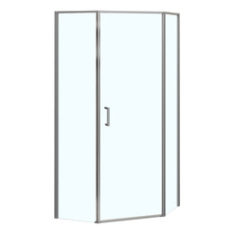 Душевое ограждение Azario SAKURA 100х100 см AZ-21C-100-MGR-CL, графит матовый/прозрачное фото 