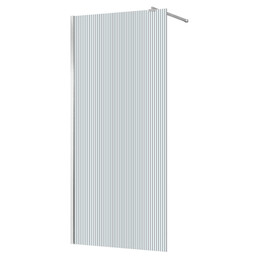 Душевая перегородка Azario Walk-in 110 см AZ-251-110-CH-CRF (стекло 8 мм) хром/рифленое фото 